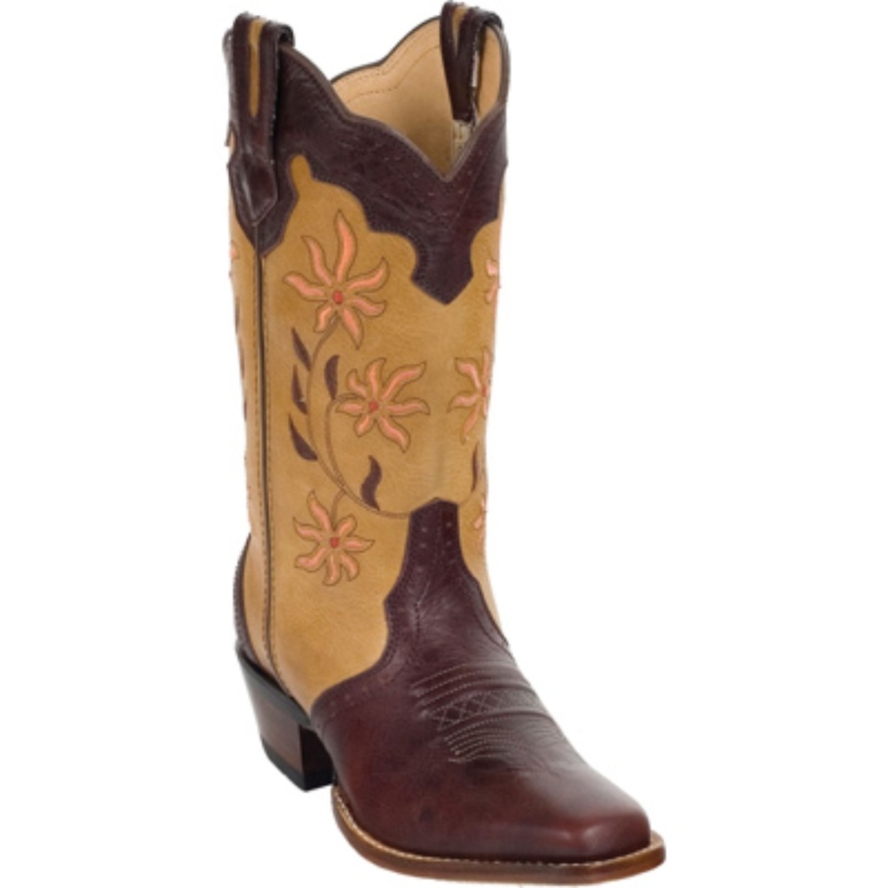 Rocky 'Santa Fe' Floral Stitched Western Boots